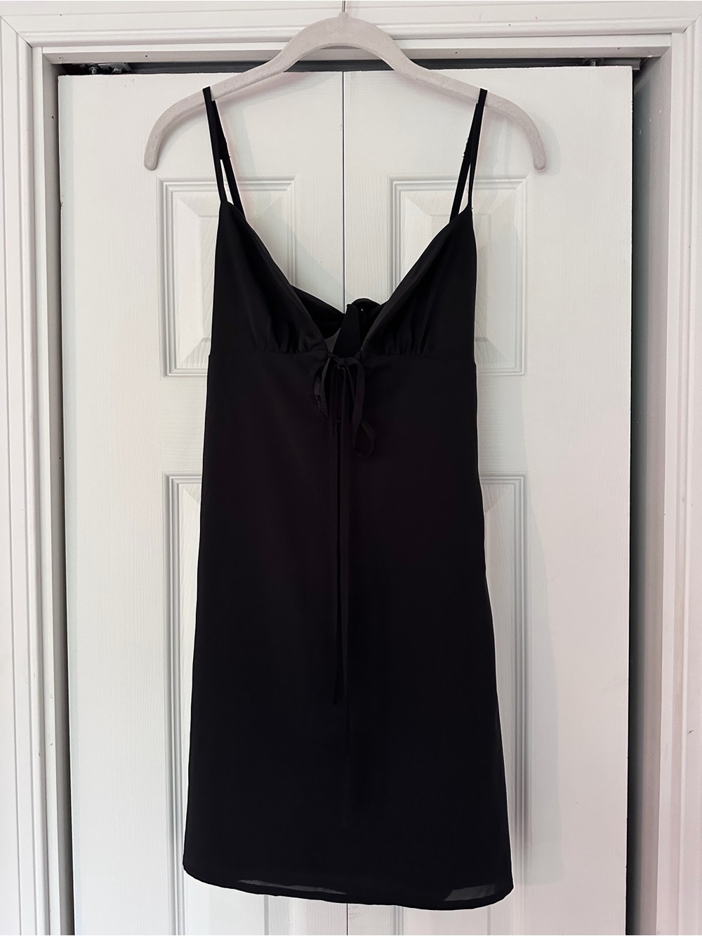 Black Spaghetti Strap Slip Dress